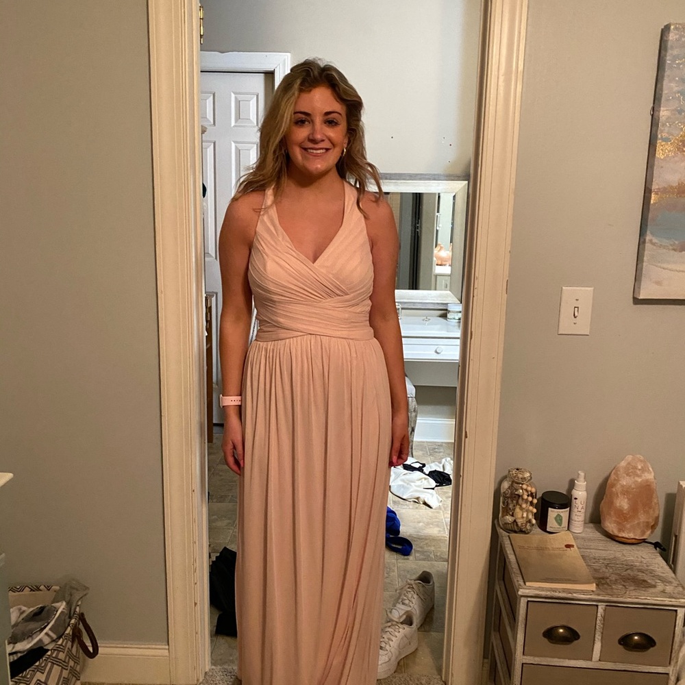Blush punk formal prom dress